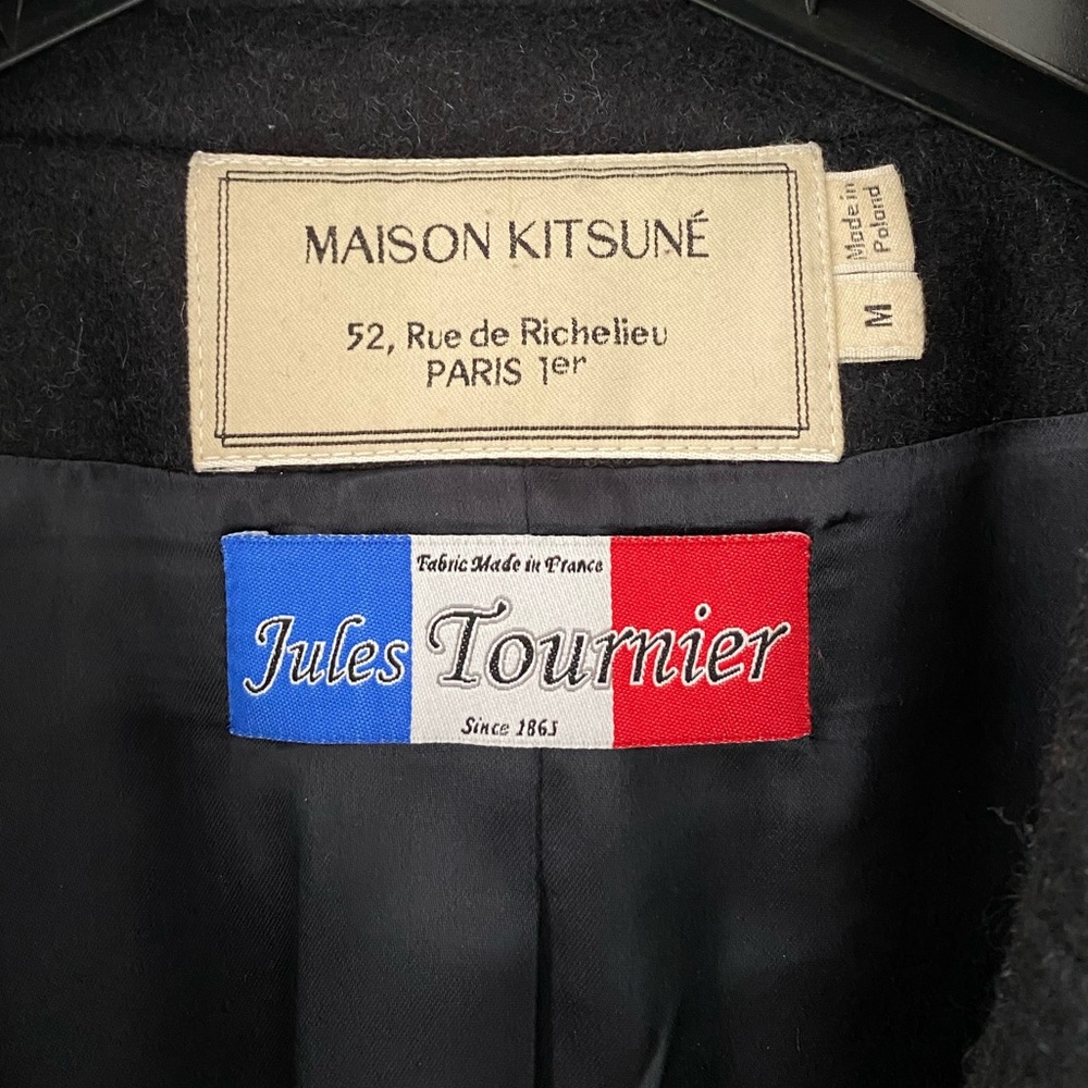 Authentic Maison Kitsune Wool Coat -RARE - Picture 4 of 13